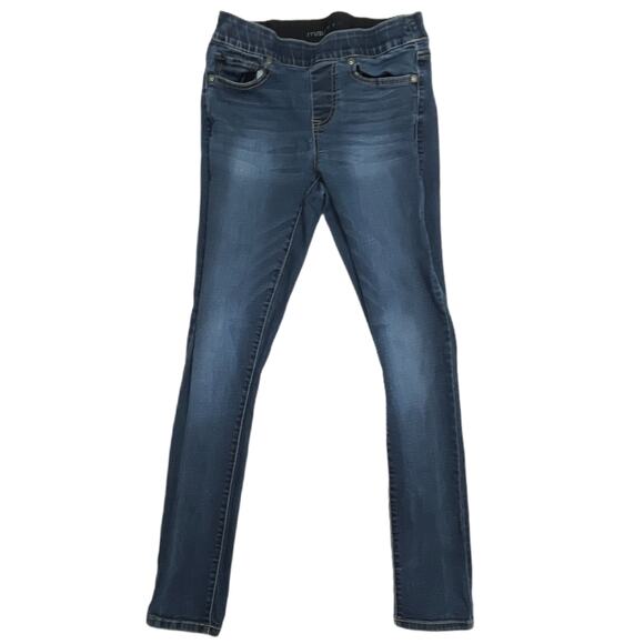 Maurices Skinny Jeans Women XS Dark Blue Denim Stretch Waist Cotton Blend Pants - Picture 1 of 5